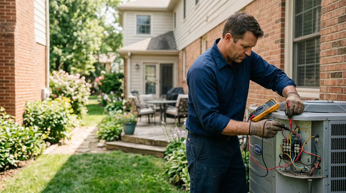 HVAC technician working near Sidell, IL